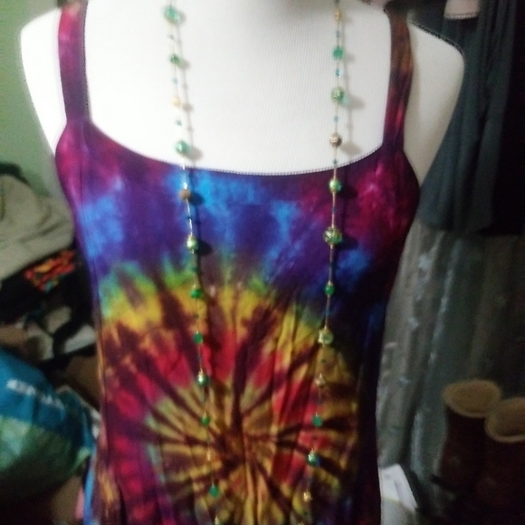 Summer tie dies sun dress - Picture 7 of 12